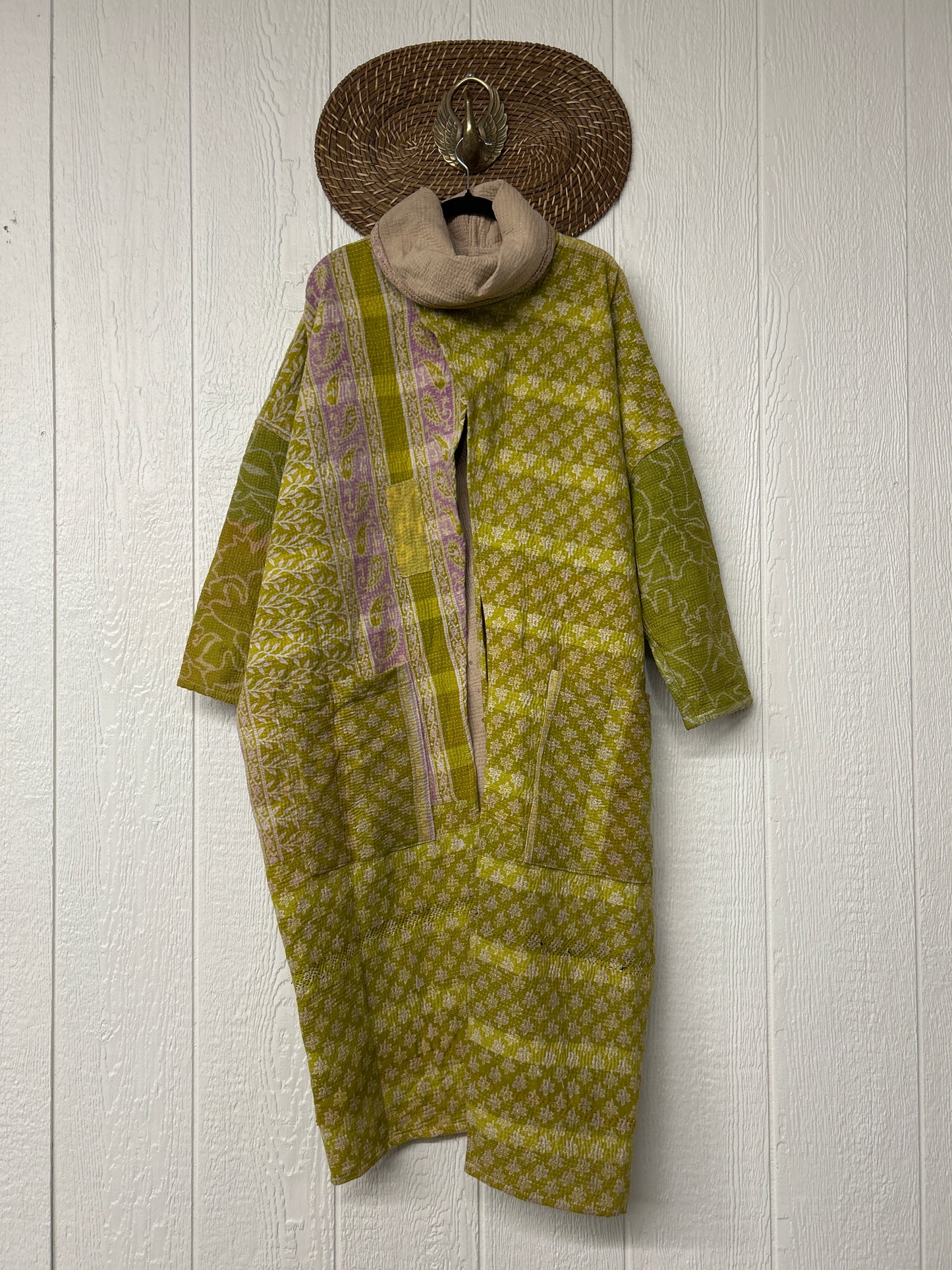 Fine Kantha Cowl Split Pullover 1225 097