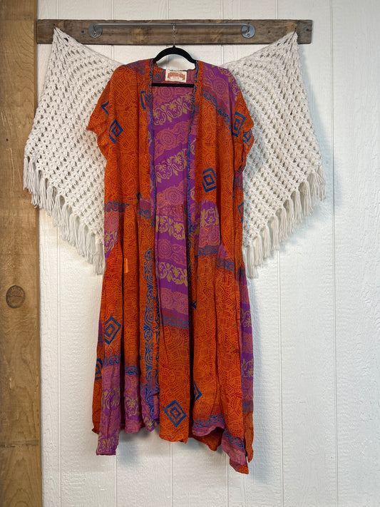 Crepe Sari Summer Evermore Kimono 0726 227