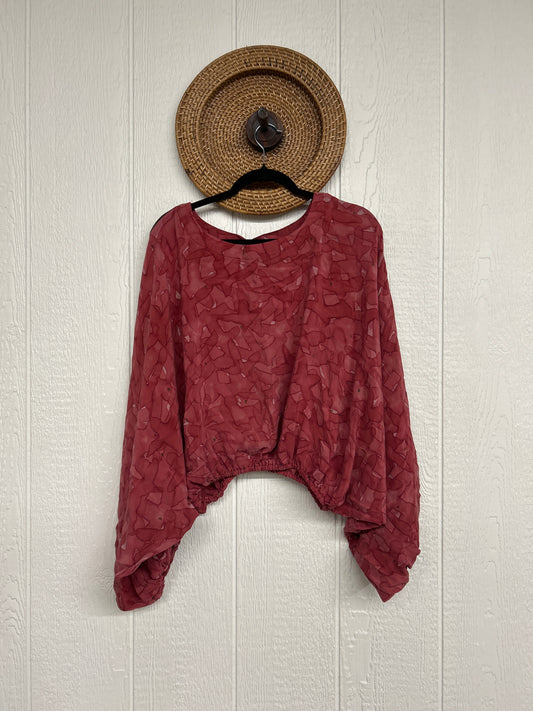 Crepe Sari Luna Crop Top 0126 008