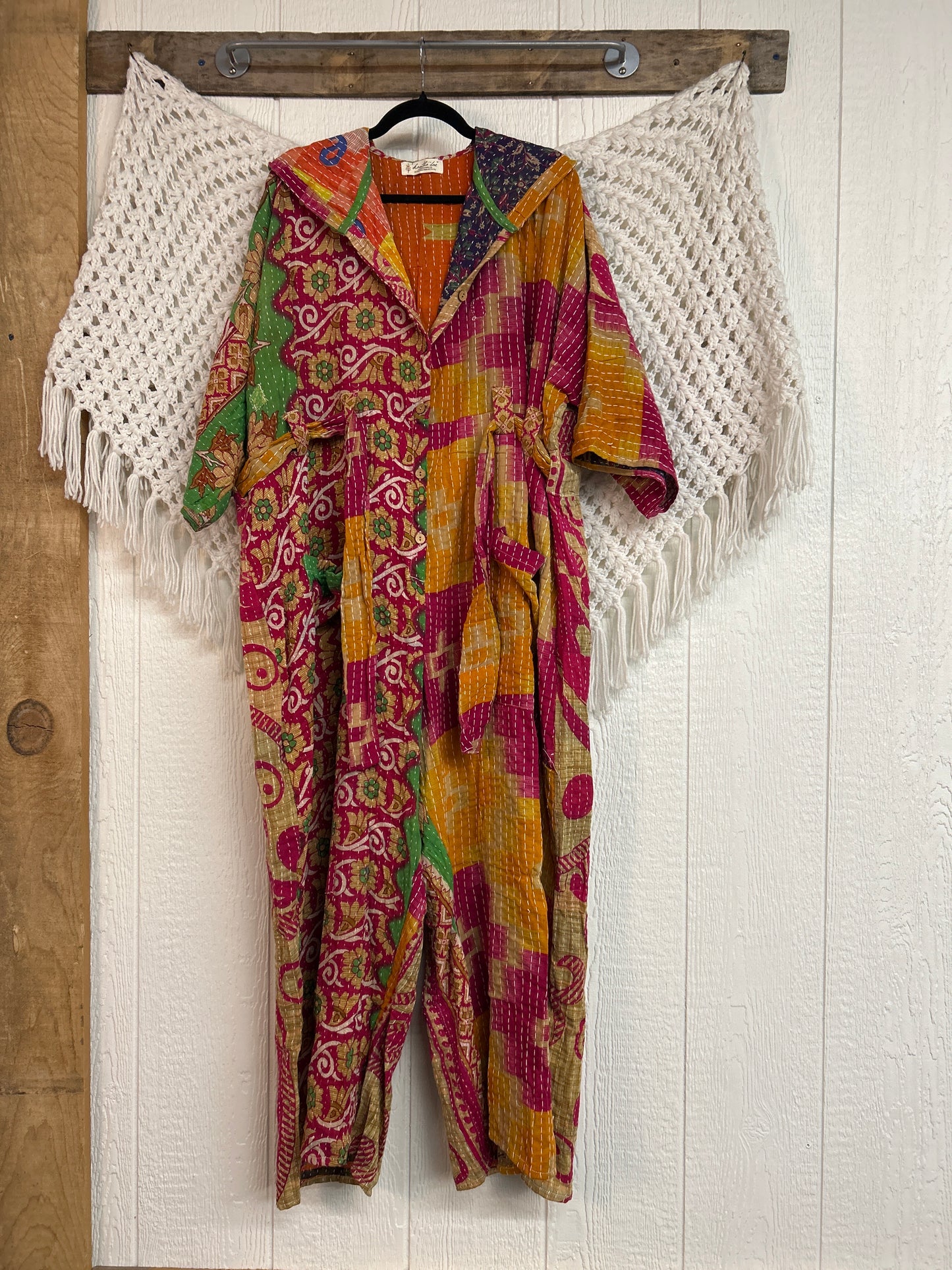 Kantha Zen Hoodie Jumpsuit 0925 186