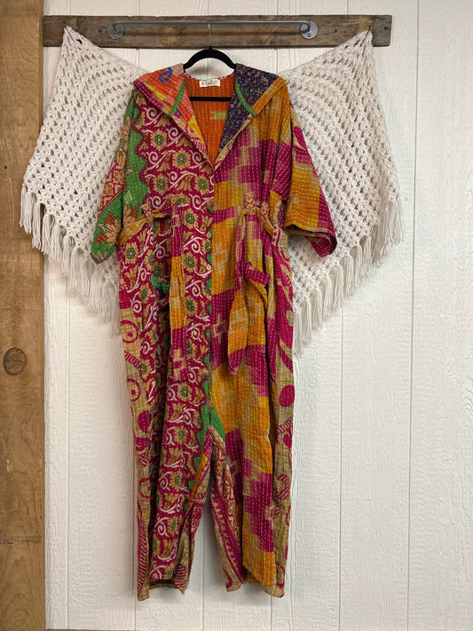 Kantha Zen Hoodie Jumpsuit 0925 186