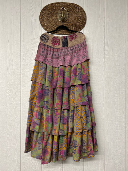 Rasgulla Sari Venus Ruffle Maxi 1125 057