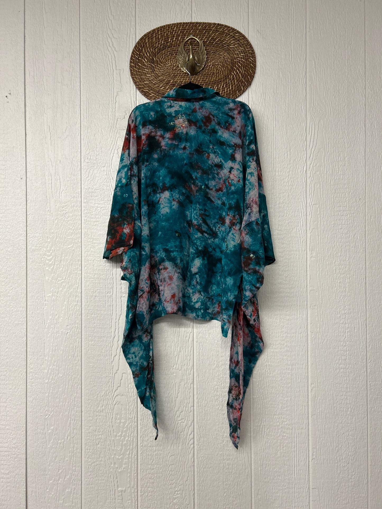 Crepe Sari Summer Nirvana Button Down 0626 172