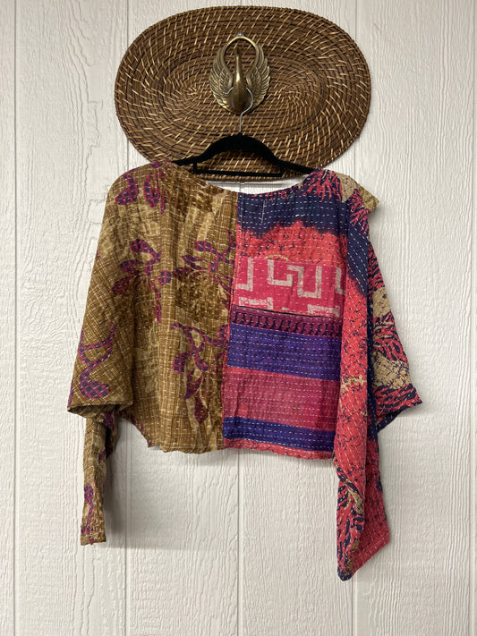 Pareo Kantha In Bloom Cropped Pullover 0326 153