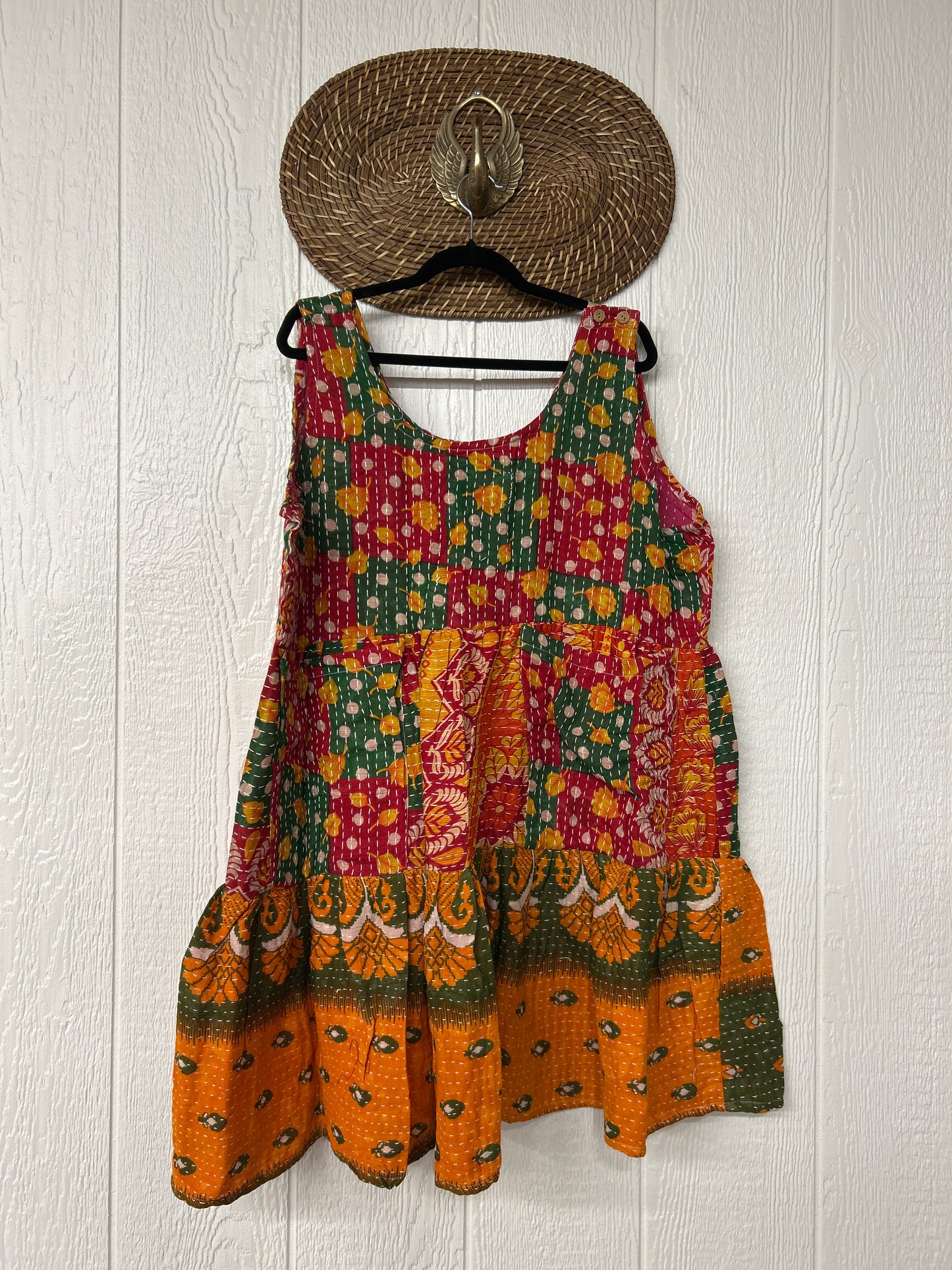 Kantha Meadow Mini Dress 0625 228