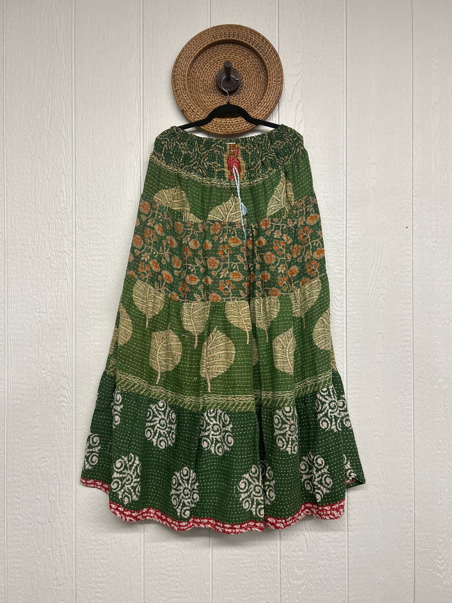 Pareo Kantha Lotus Maxi Skirt 0826 089