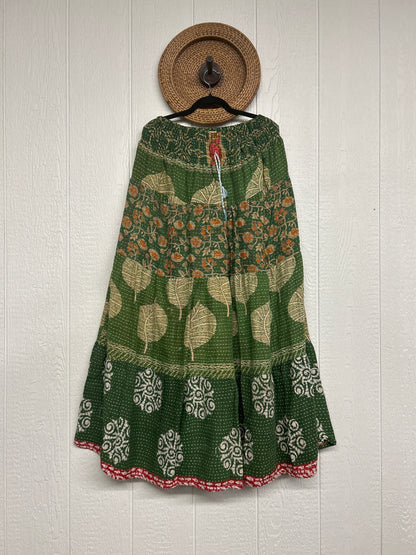 Pareo Kantha Lotus Maxi Skirt 0826 089