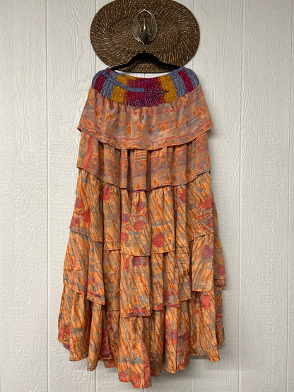 Rasgulla Sari Venus Ruffle Maxi 1125 033