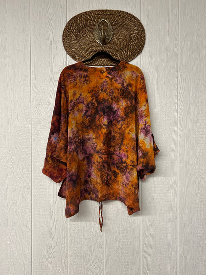 Crepe Sari Hi Lo Butterfly Top 0726 216