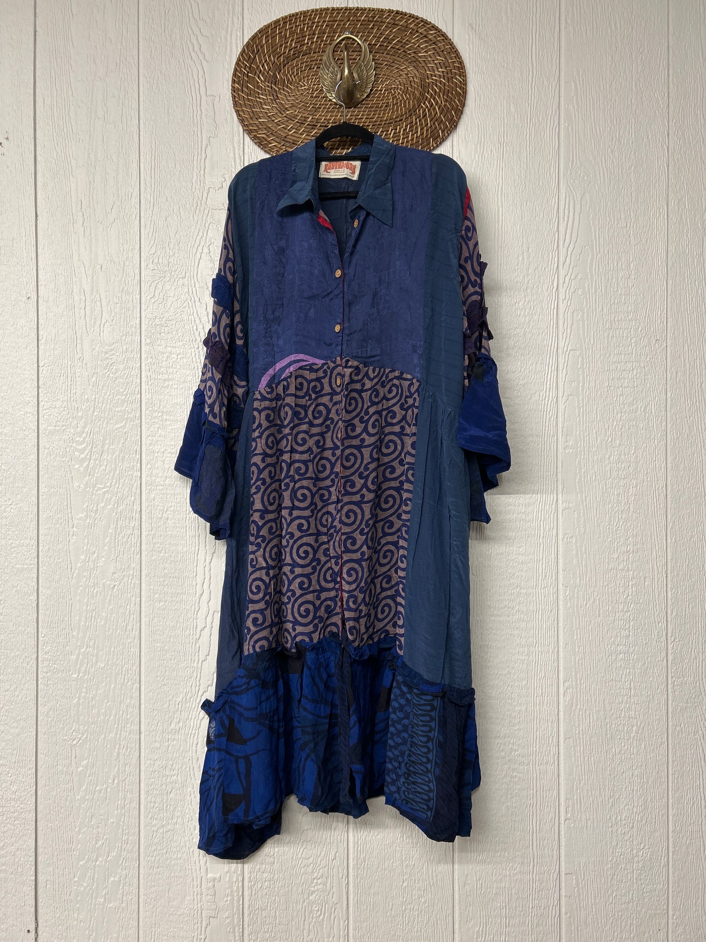 Crepe Sari Rhiannon Duster Dress 0226 054