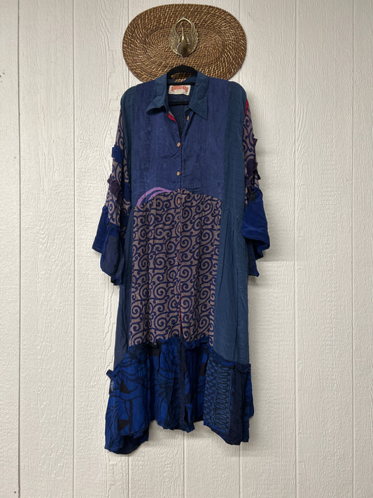 Crepe Sari Rhiannon Duster Dress 0226 054