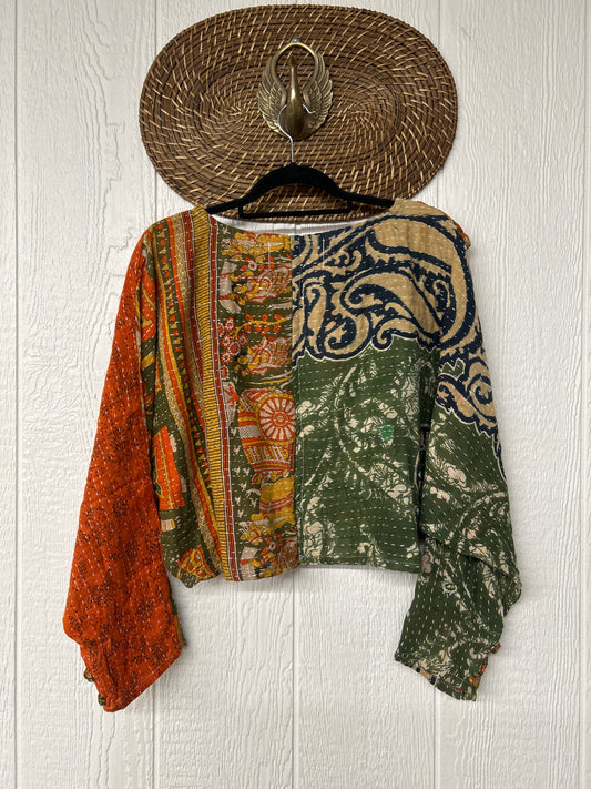 Pareo Kantha In Bloom Cropped Pullover 0326 196