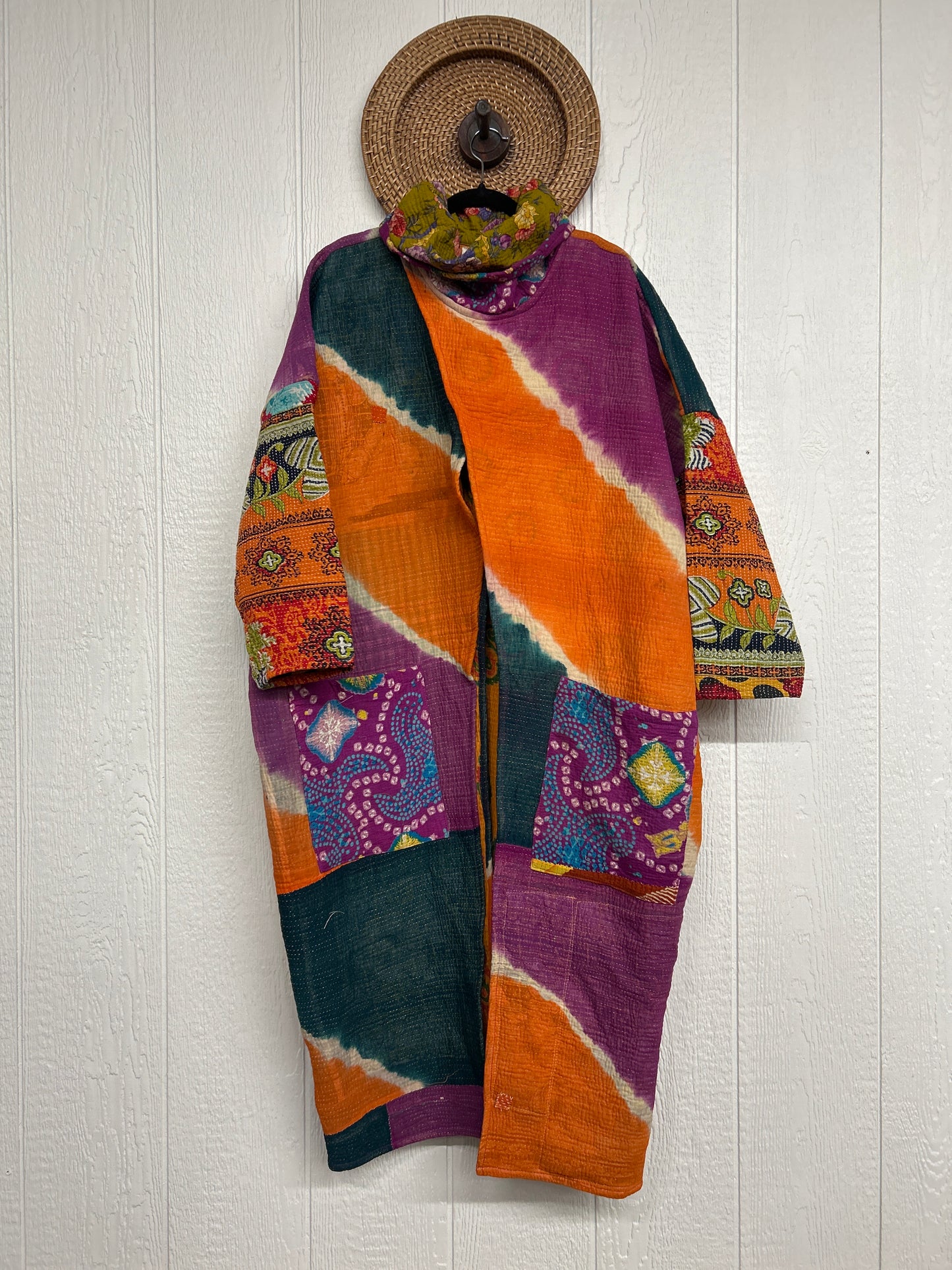 Fine Kantha Cowl Split Pullover 1225 217