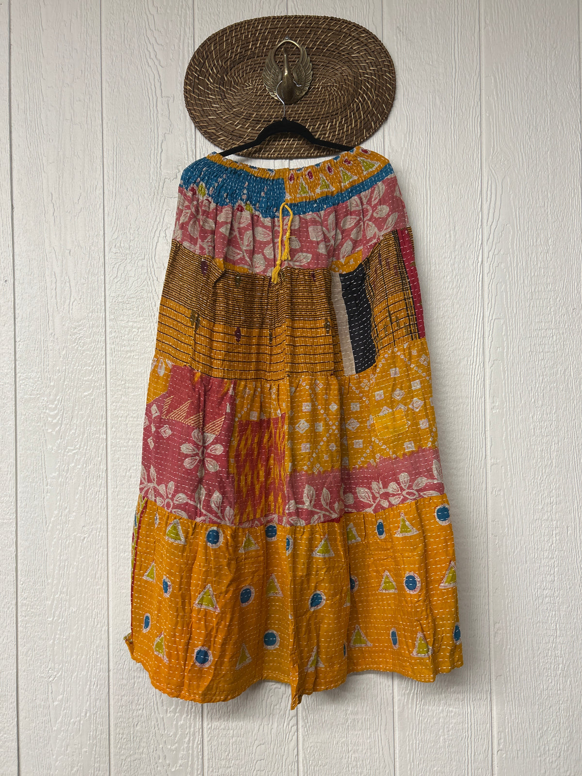 Pareo Kantha Lotus Maxi Skirt 0826 222