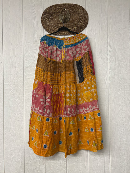 Pareo Kantha Lotus Maxi Skirt 0826 222