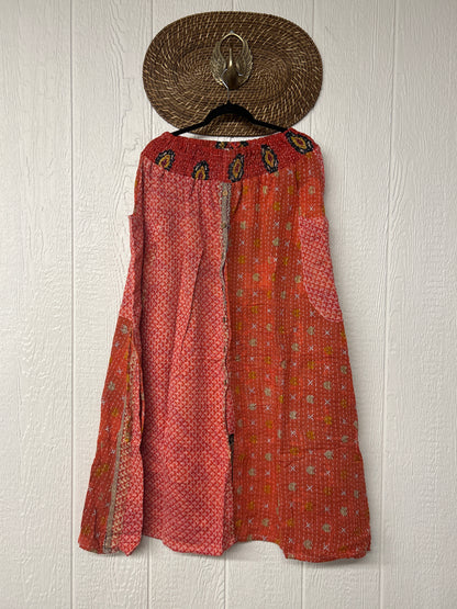 Pareo Kantha Butterfly Cargo Skirt 0426 123