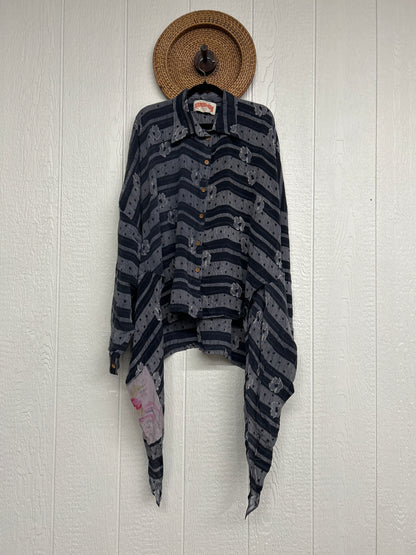 Crepe Sari Nirvana Button Down 1125 176