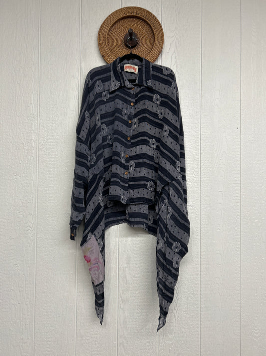 Crepe Sari Nirvana Button Down 1125 176