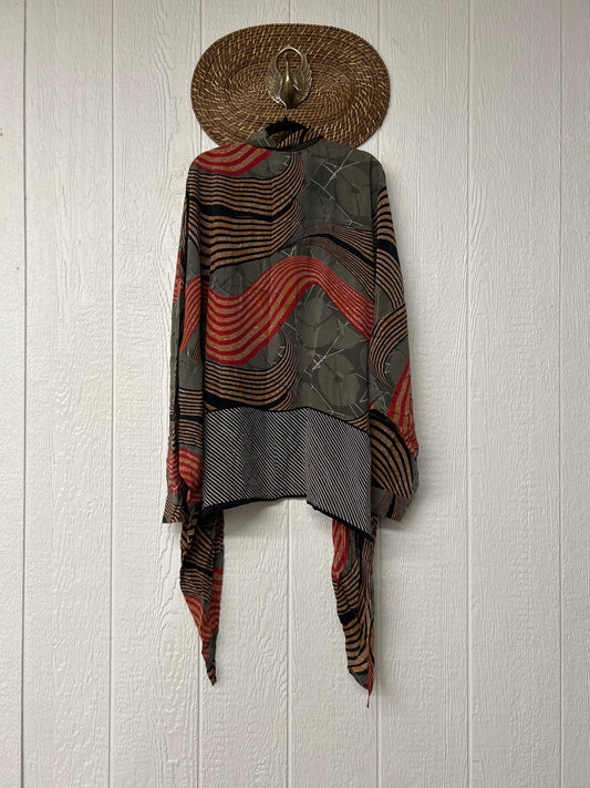 Crepe Sari Nirvana Button Down 1125 076