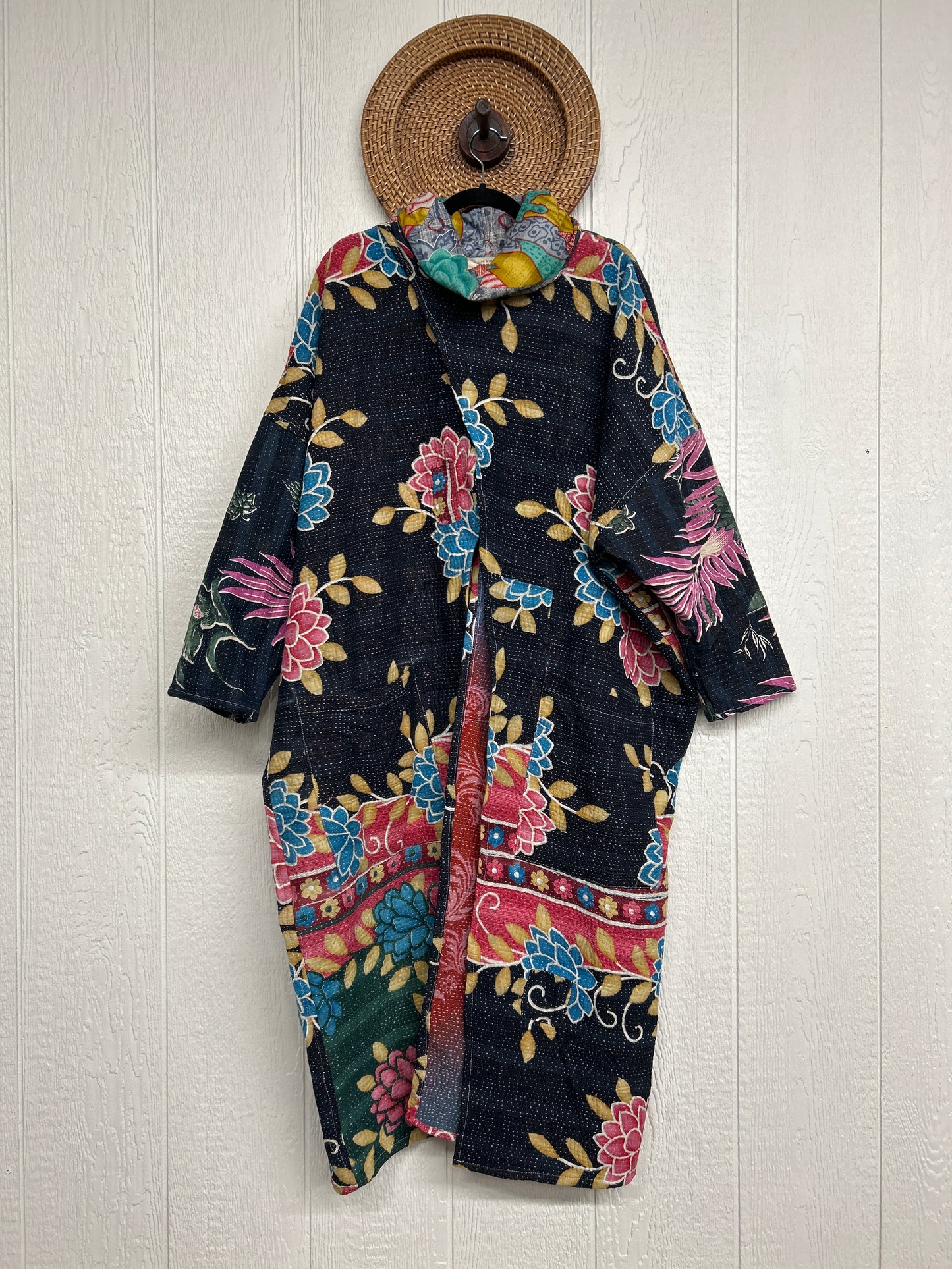 Fine Kantha Cowl Split Pullover 1225 212