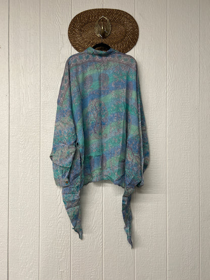 Crepe Sari Nirvana Button Down 1125 052