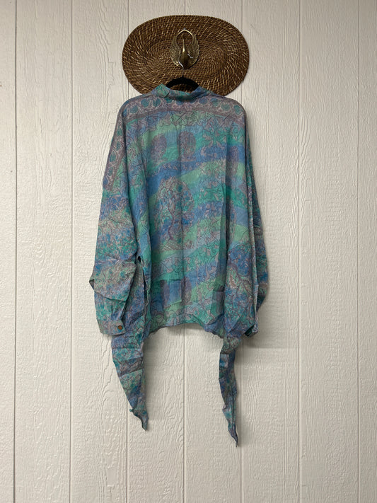 Crepe Sari Nirvana Button Down 1125 052