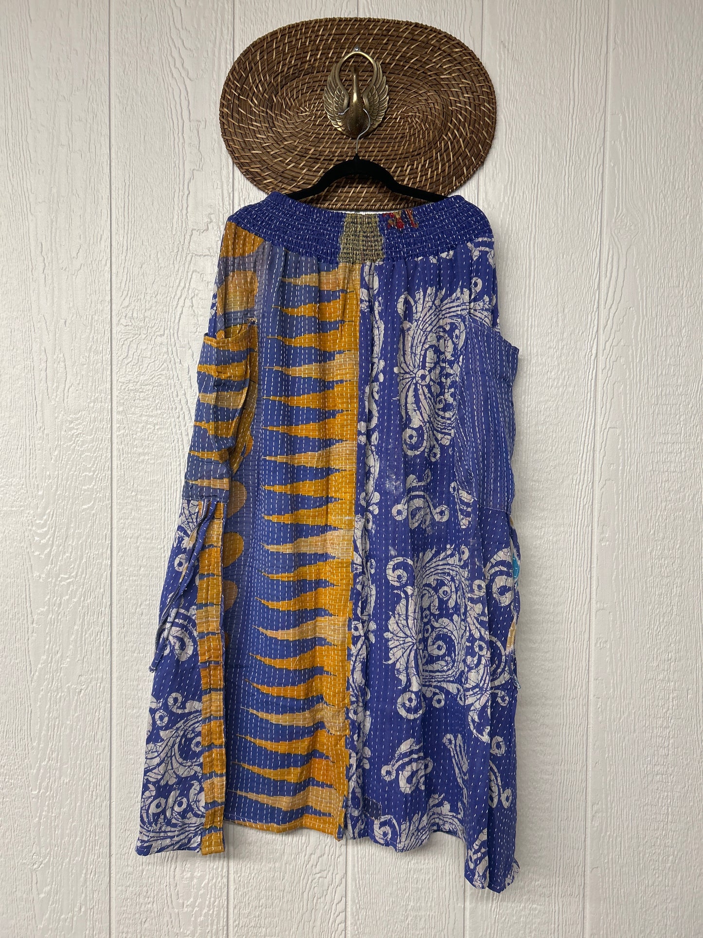 Pareo Kantha Butterfly Cargo Skirt 0426 084
