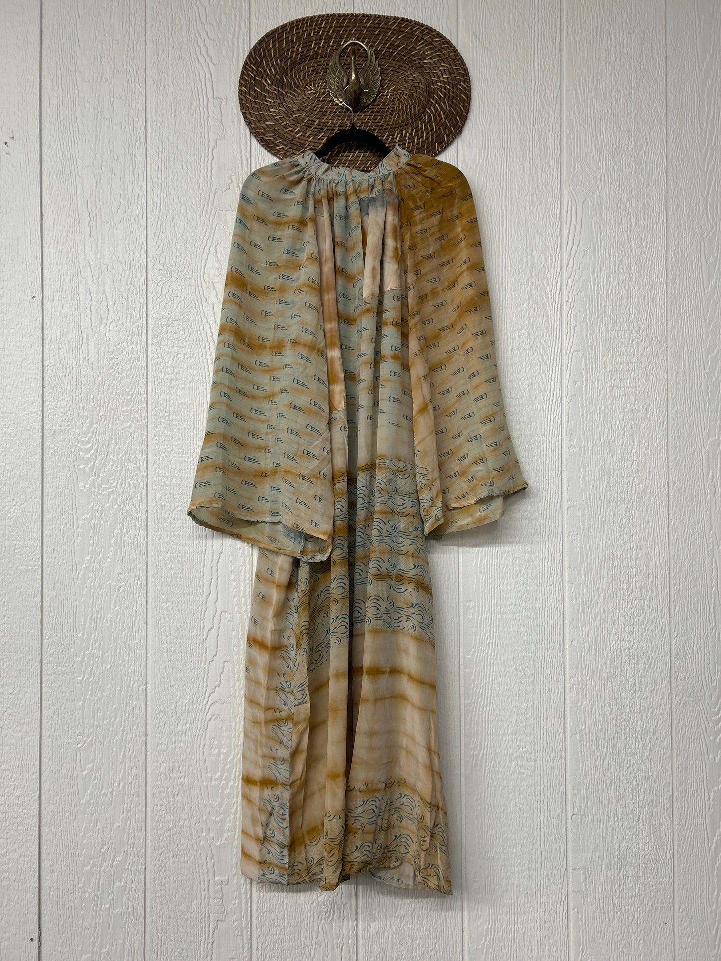 Crepe Sari Woodstock Duster Dress 0226 060