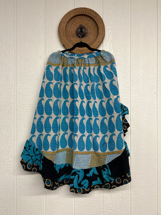 Pareo Kantha Wild Rose Skirt 0426 159