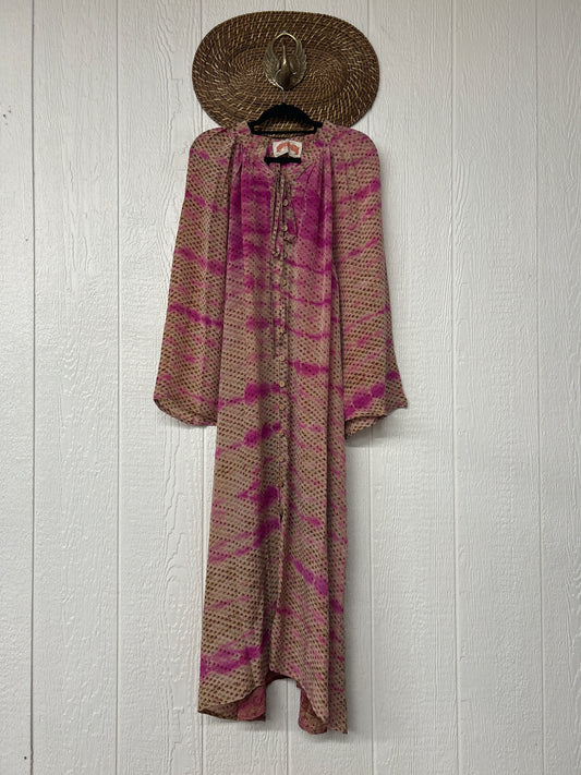 Crepe Sari Woodstock Duster Dress 0226 049