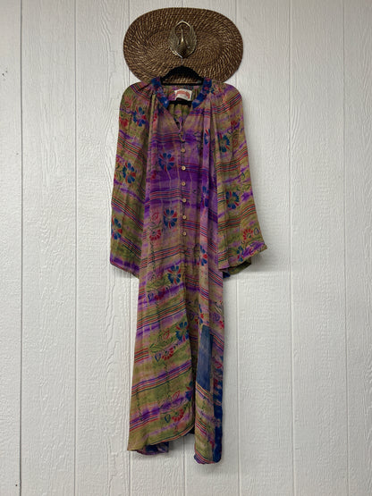 Crepe Sari Woodstock Duster Dress 0226 082