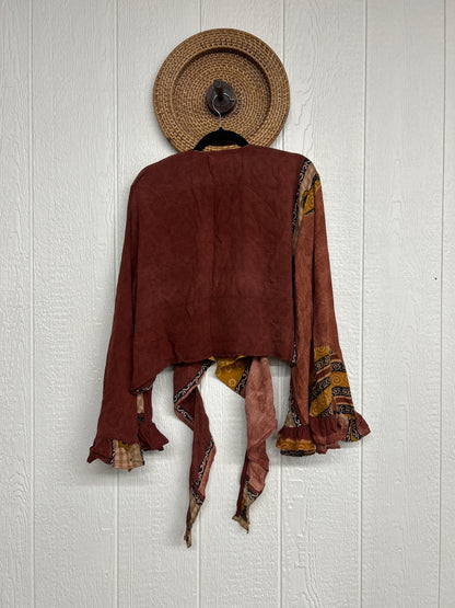 Crepe Sari Zeppelin Crop Shrug 0426 241