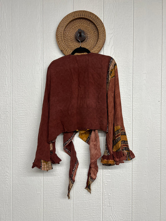 Crepe Sari Zeppelin Crop Shrug 0426 241