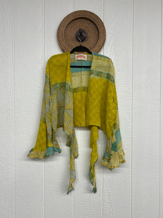 Crepe Sari Zeppelin Crop Shrug 0426 185