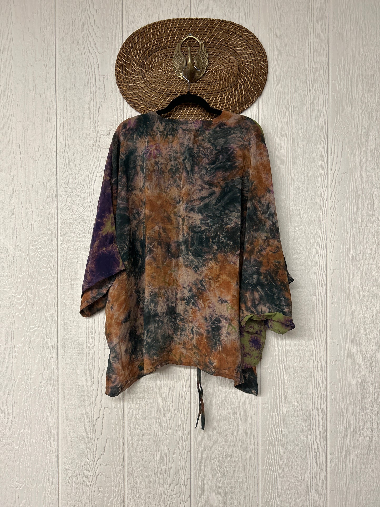 Crepe Sari Hi Lo Butterfly Top 0726 196