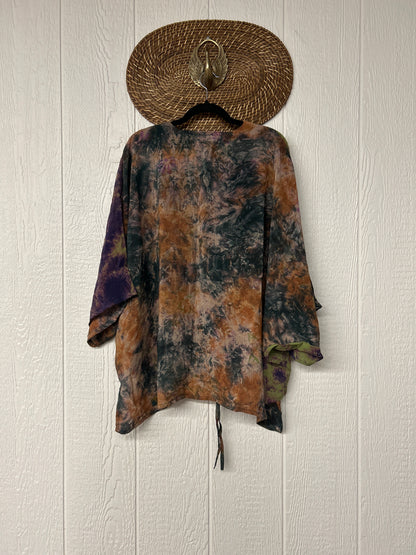 Crepe Sari Hi Lo Butterfly Top 0726 196