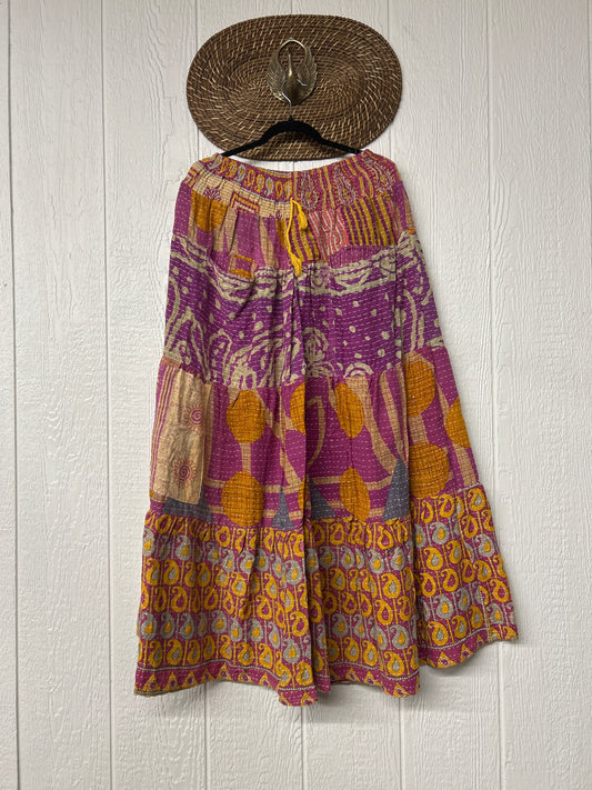 Pareo Kantha Lotus Maxi Skirt 0826 181