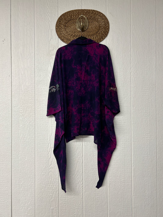 Crepe Sari Summer Nirvana Button Down 0626 051