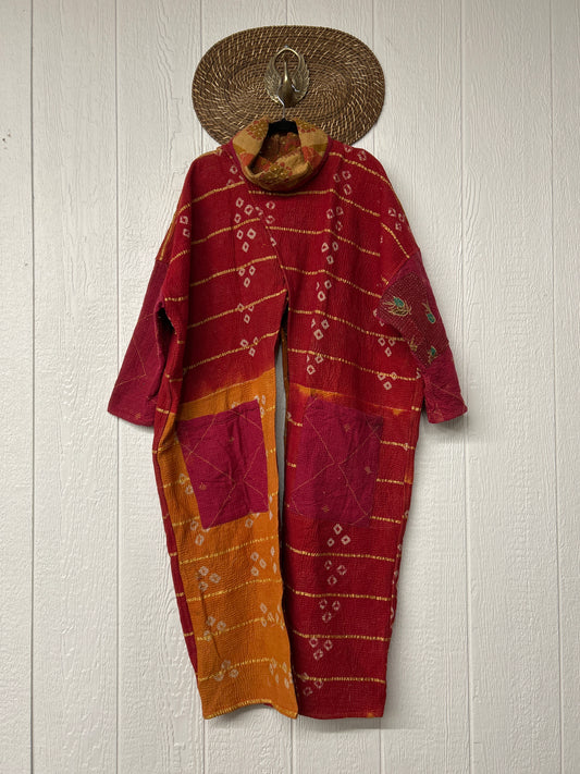 Fine Kantha Cowl Split Pullover 1225 023