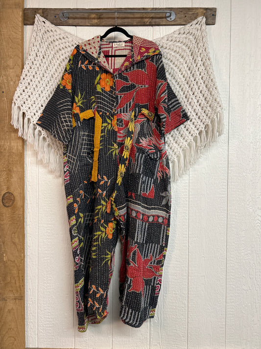 Kantha Zen Hoodie Jumpsuit 0925 227