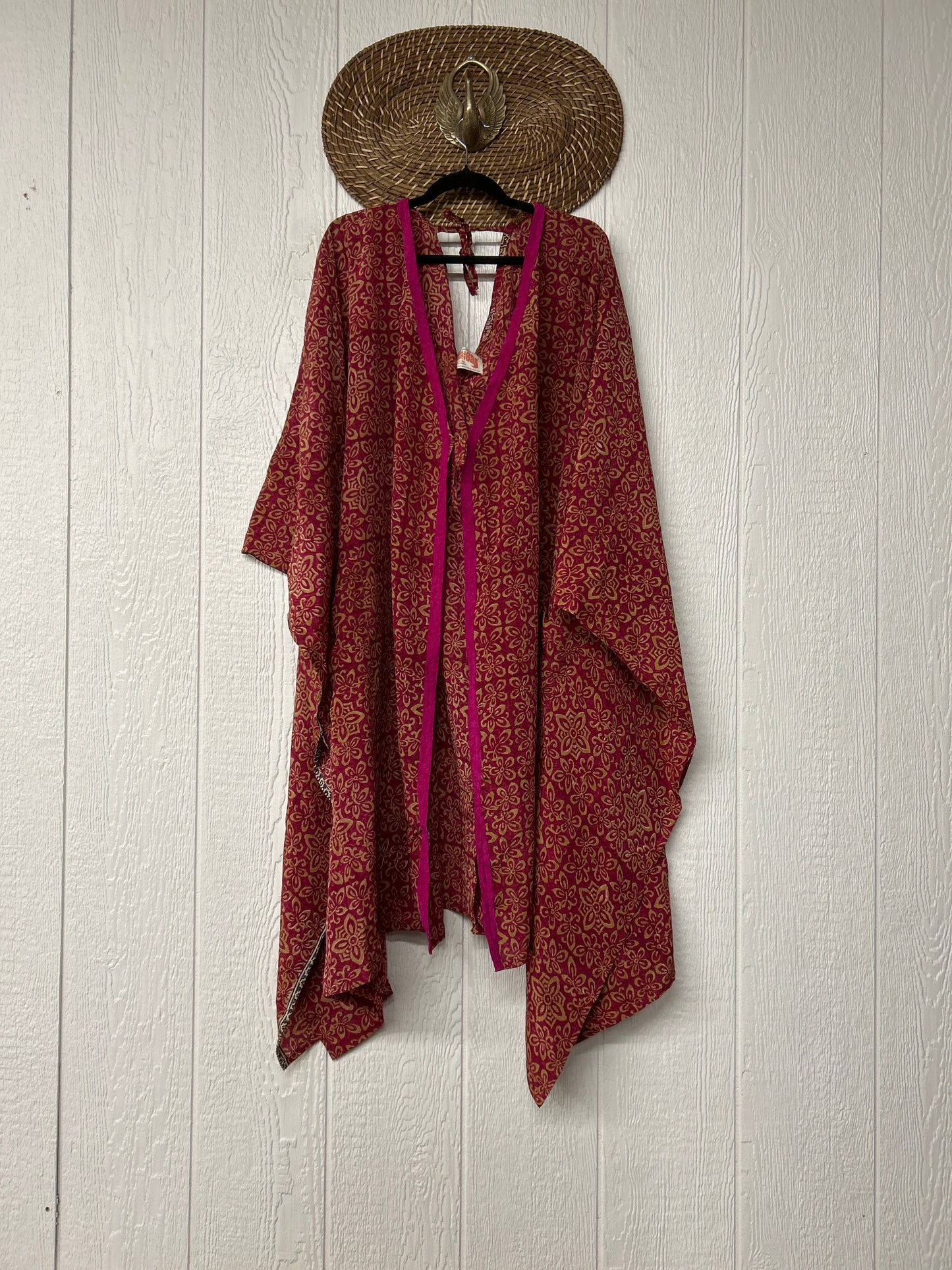 Crepe Sari Orchid Kimono 0626 091