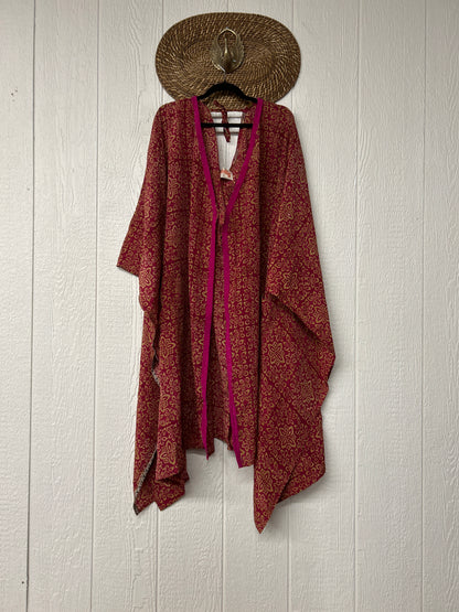 Crepe Sari Orchid Kimono 0626 091