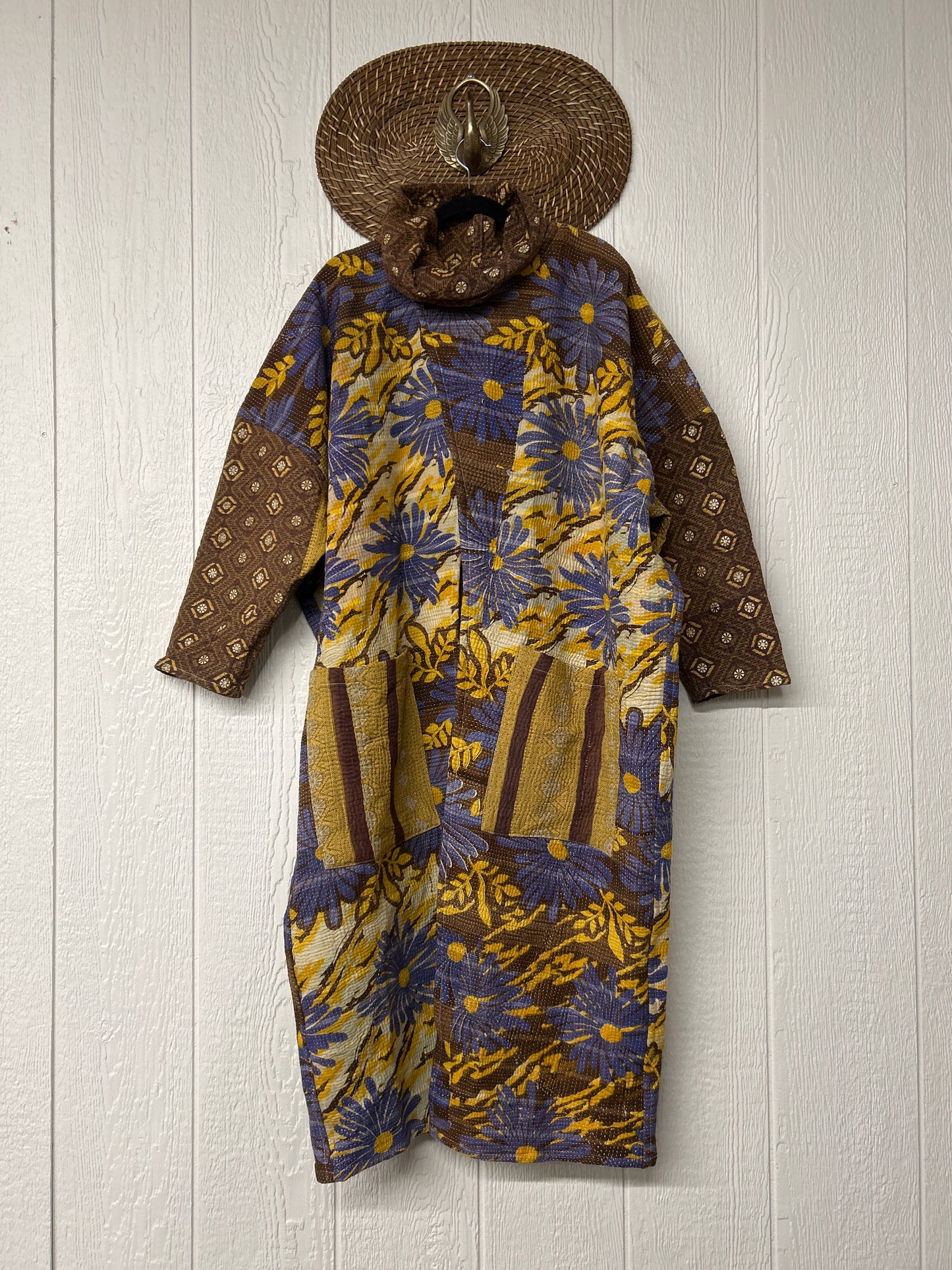 Fine Kantha Cowl Split Pullover 1225 026