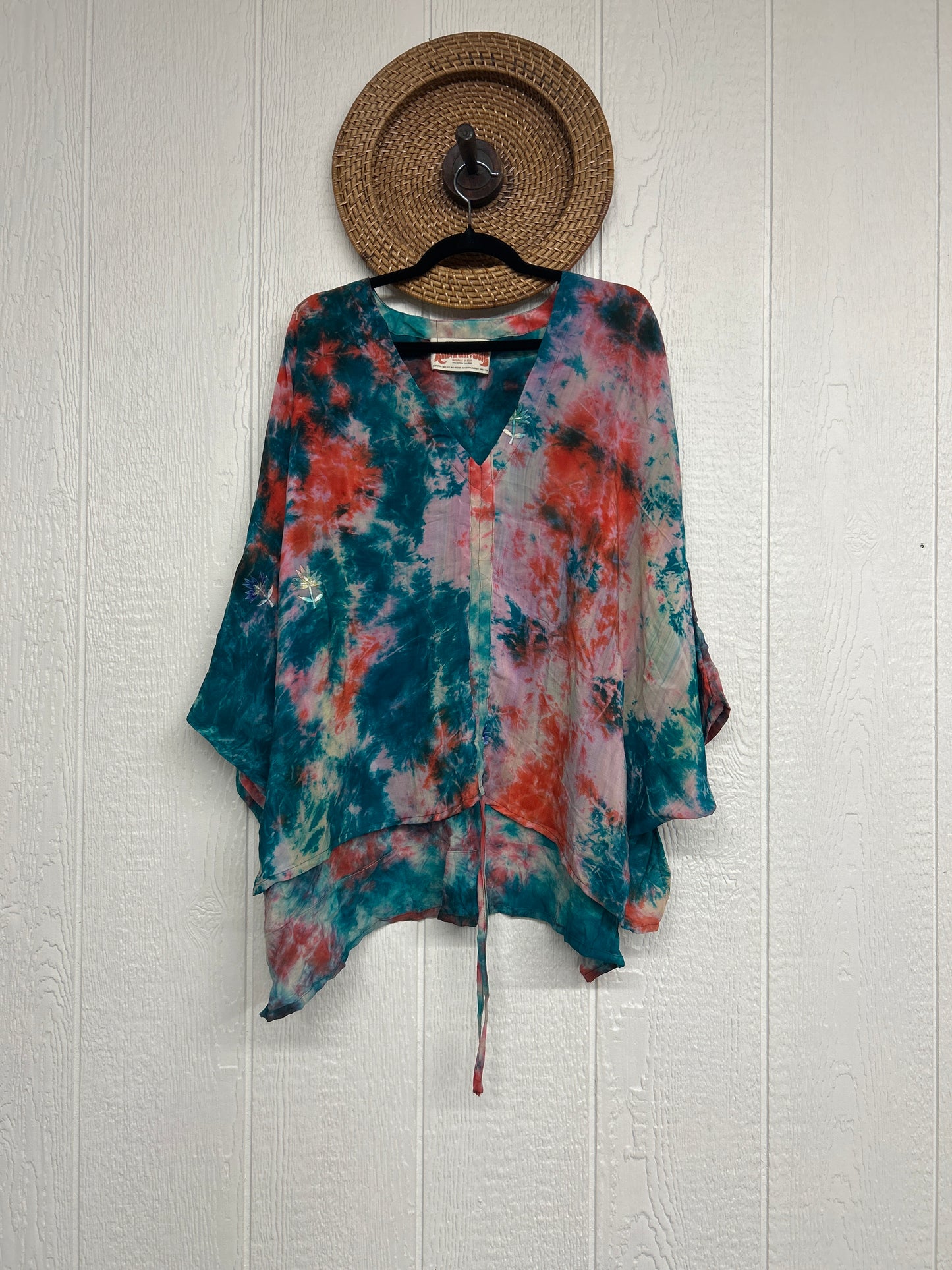 Crepe Sari Hi Lo Butterfly Top 0726 025