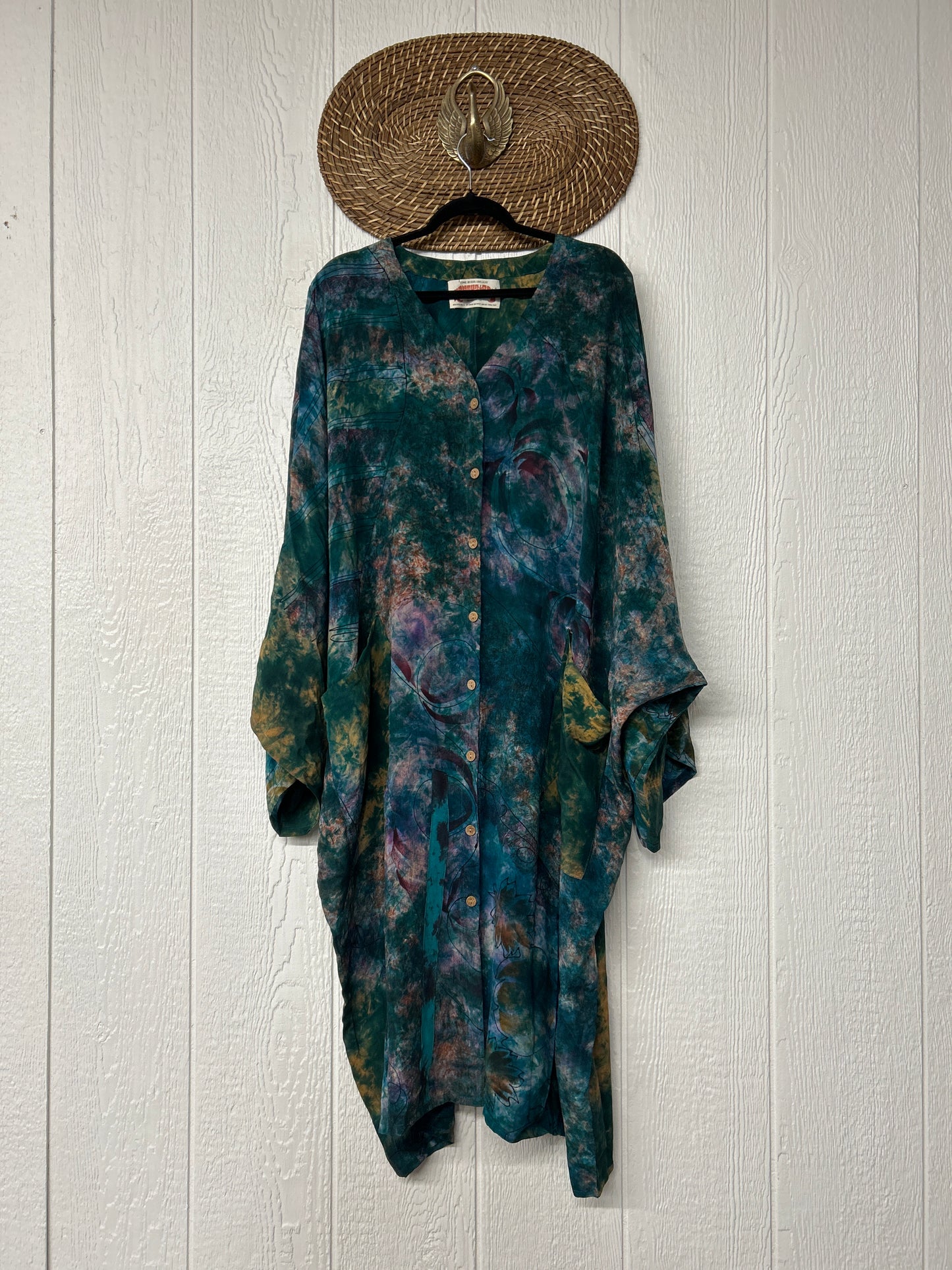 Crepe Sari Gaia Duster Dress 0426 175