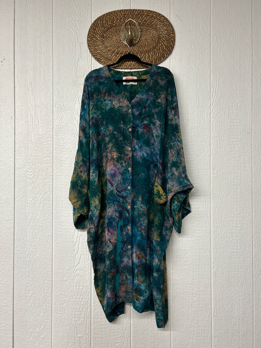 Crepe Sari Gaia Duster Dress 0426 175
