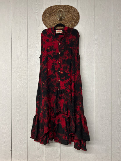 RETAIL Crepe Sari Summer Dahlia Duster 0726 105
