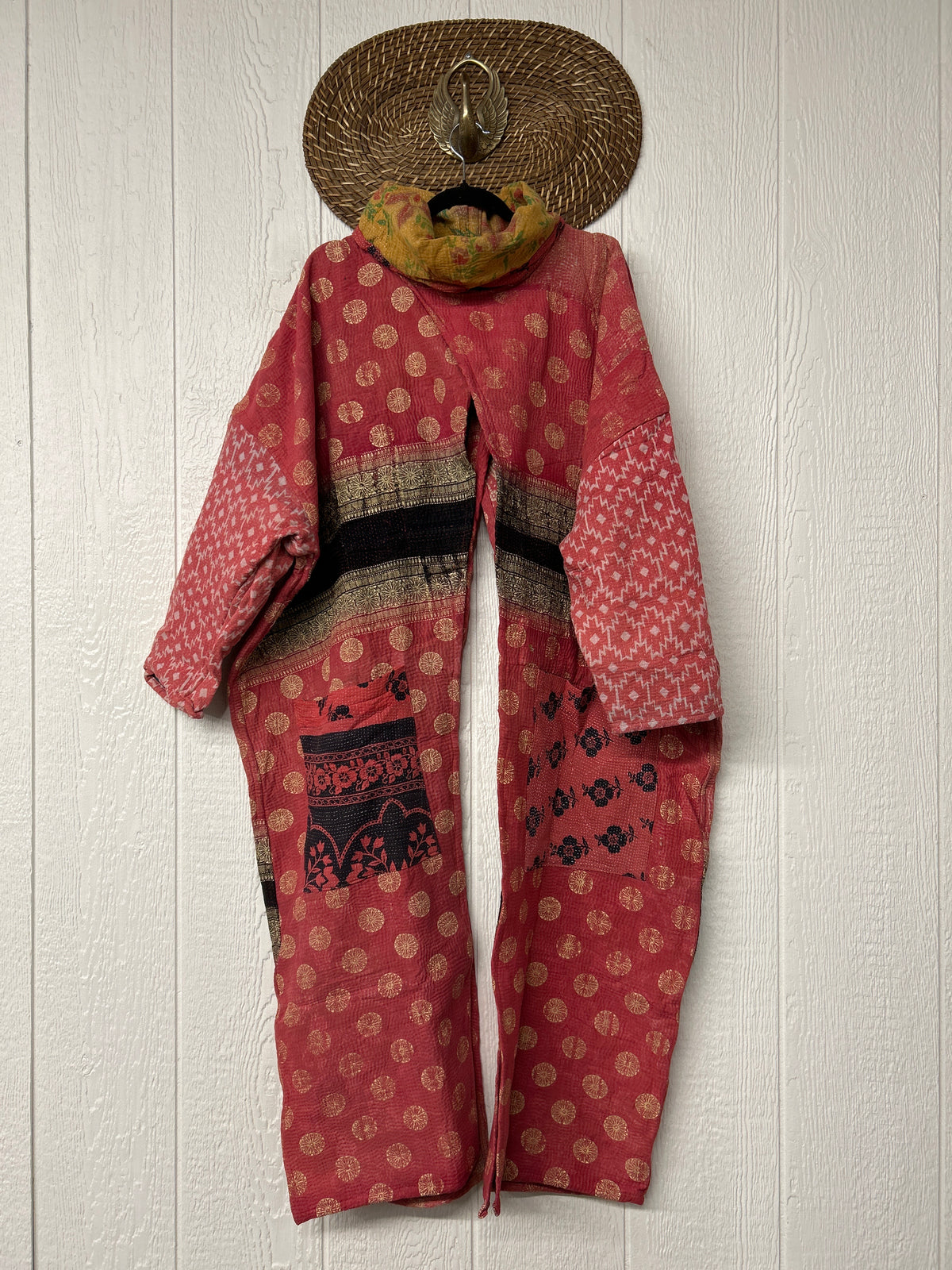Fine Kantha Cowl Split Pullover 1026 008