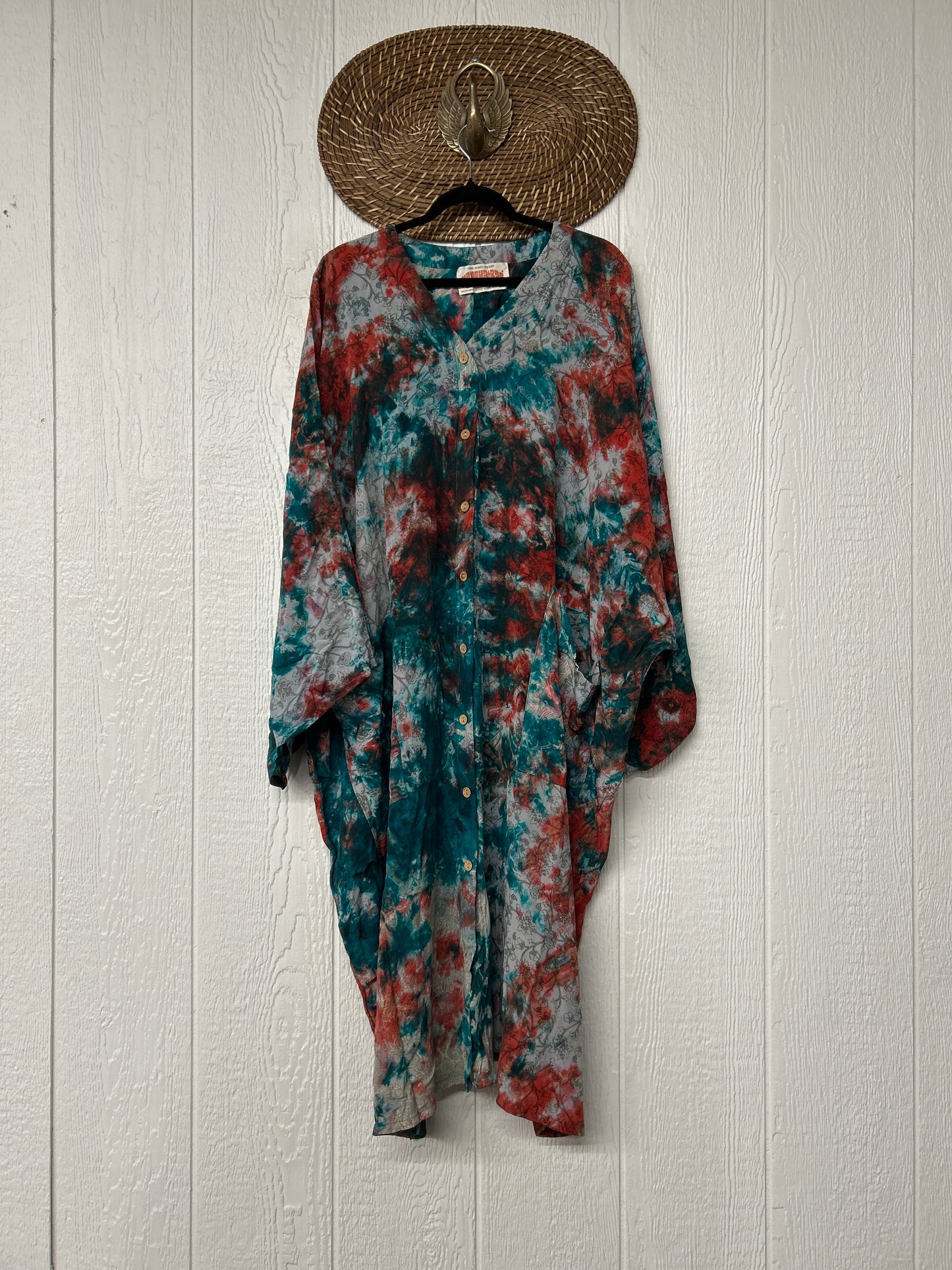 Crepe Sari Gaia Duster Dress 0826 124