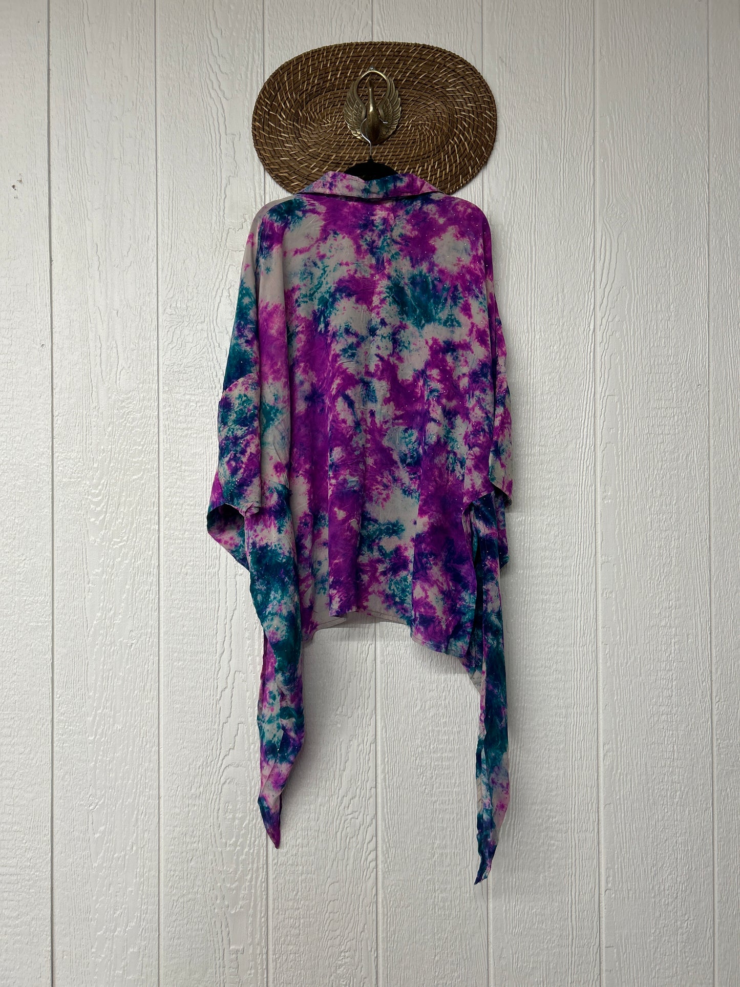 Crepe Sari Summer Nirvana Button Down 0626 053